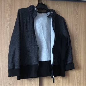 Dark grey zip up hoodie